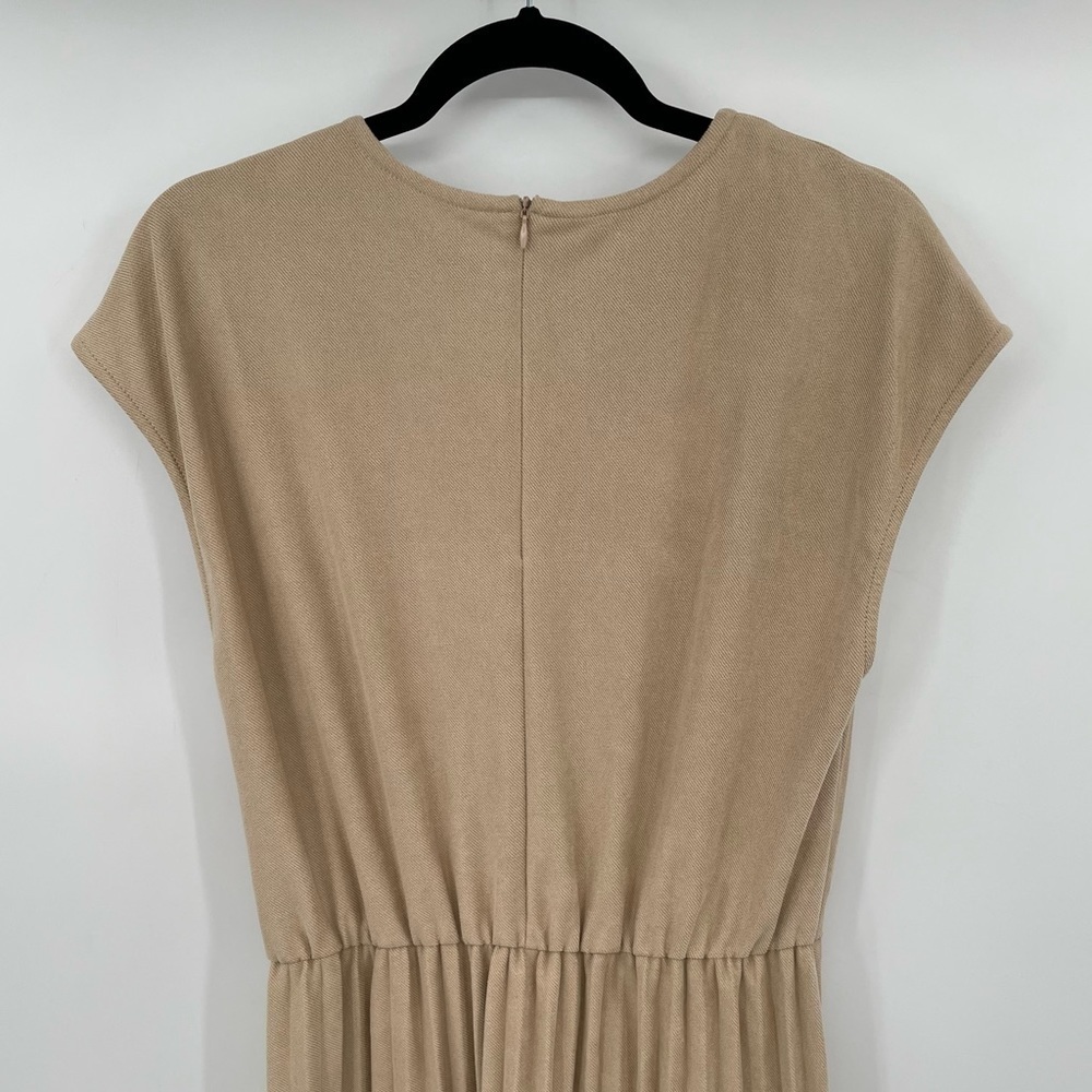 NEW! Zara Suede Pleated Dress - Picture 11 of 11